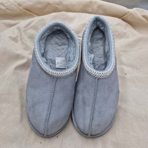 UGG Tasman slippers shoes light blue suede women's size 7 EU 38 big kids size 6 - Picture 3 of 7